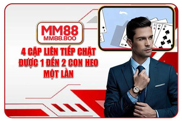 4 cặp liên tiếp chặt được 1 đến 2 con heo một lần